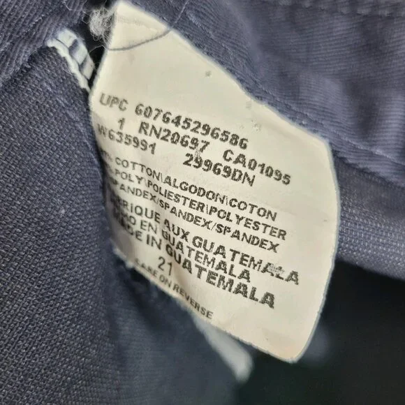 Dickies Chino Long Carpenter Skirt Size 21 16 XL Navy Blue Slit Modest Uniform - Picture 8 of 8